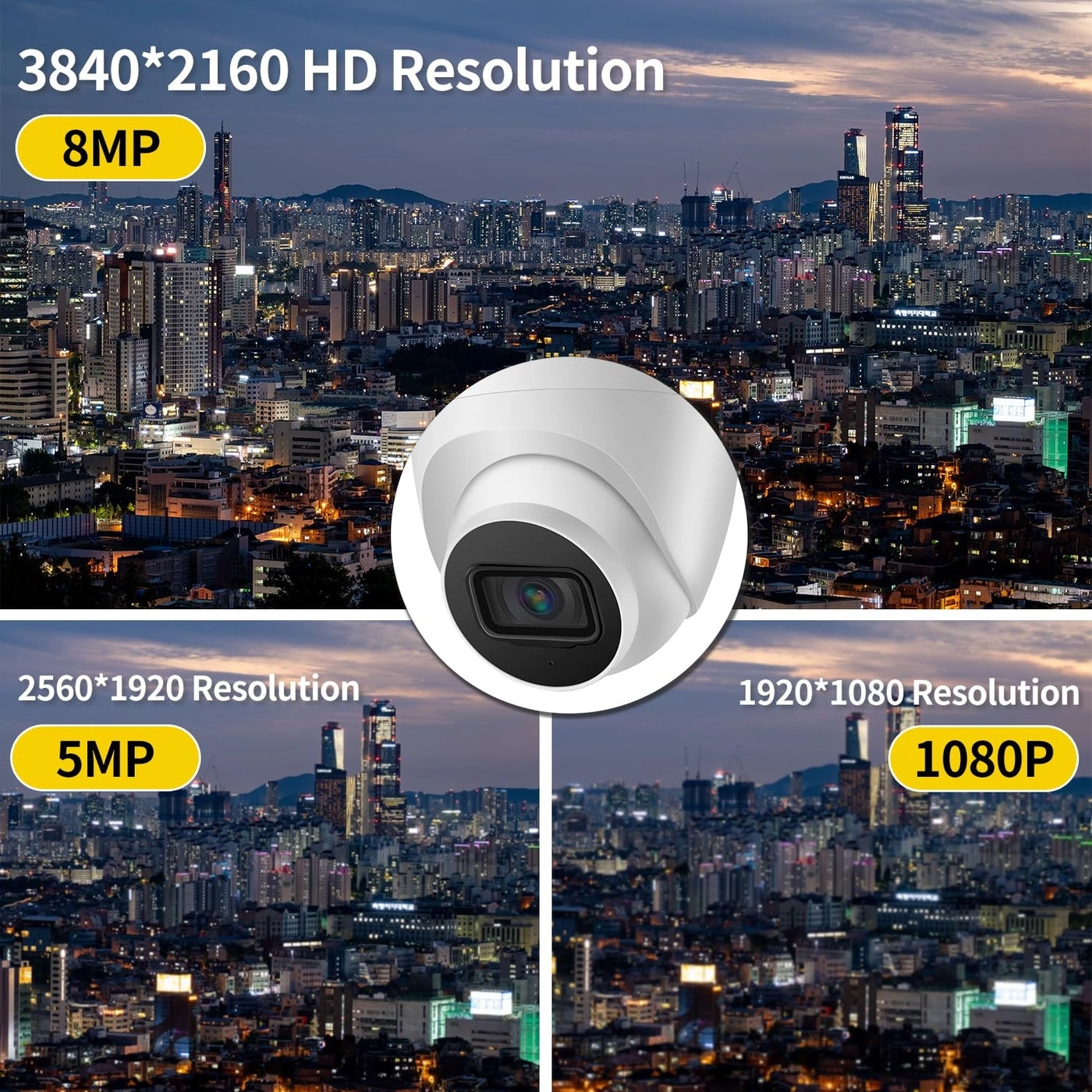 DahuaSecurity - 4K 8MP PoE IP Dome Camera