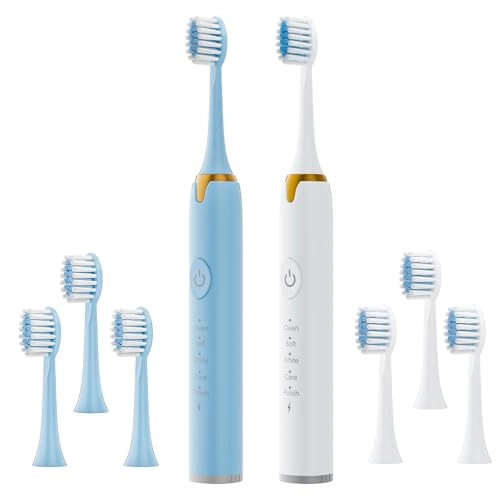 Sonic Electric Toothbrush - 42,000 VPM 2 Minute Timer 5 Modes Pack