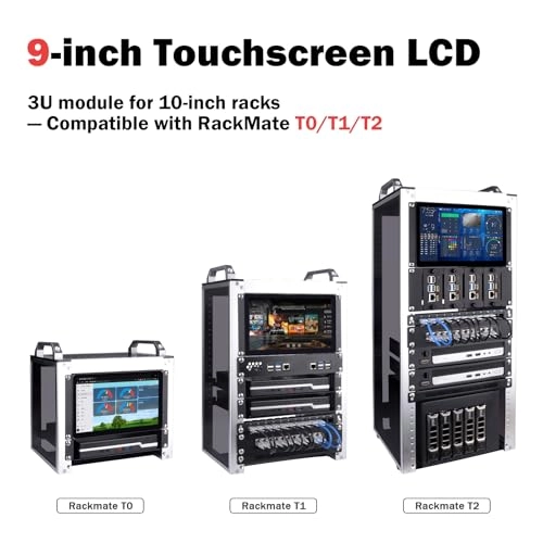 LCD Touch Screen 3U Rack Mount Monitor - DP-0100 9 Inches 1280x720