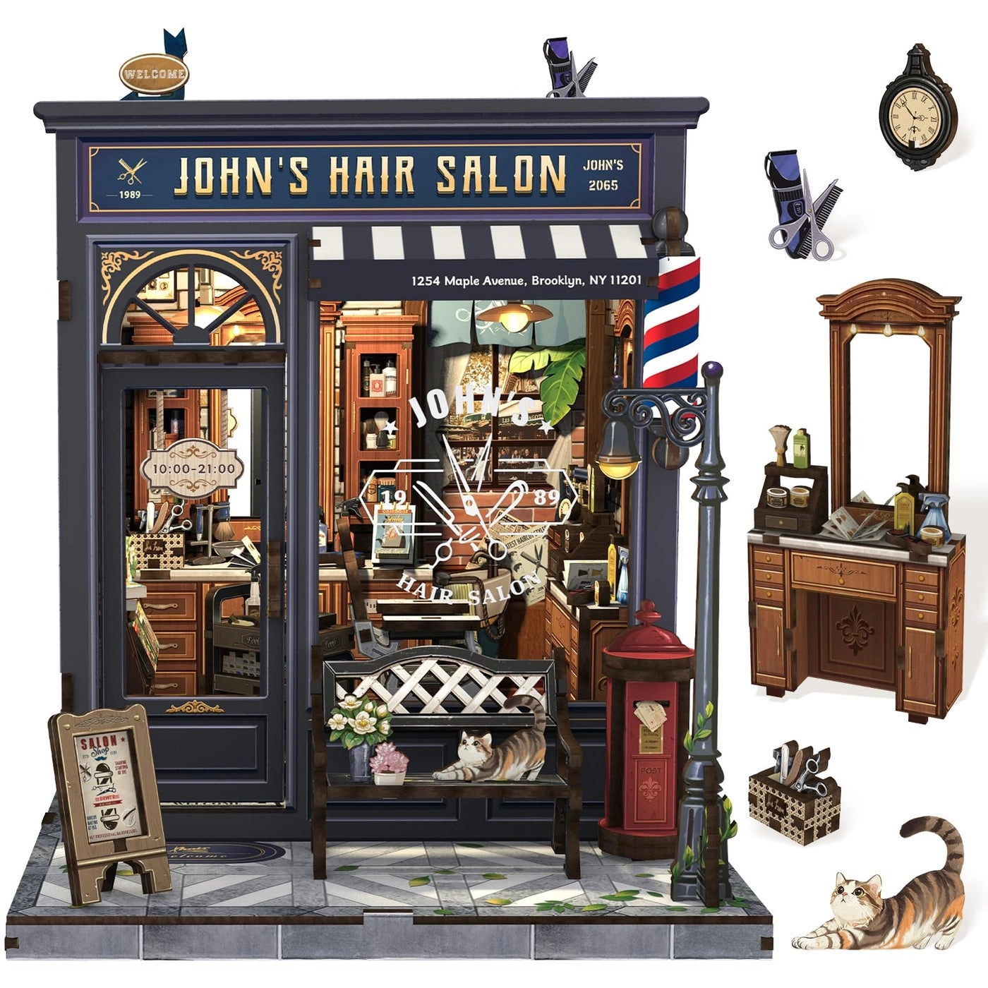 Cutefun Book Nook Kit - John's Hair Salon
