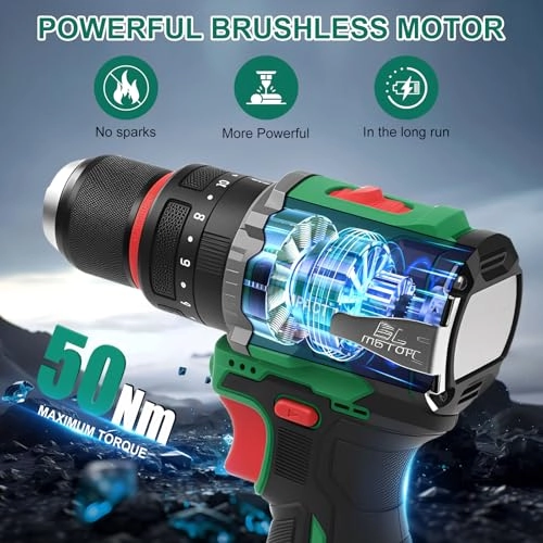 Cordless Drill Driver - 2 x 2.0Ah 16.8V