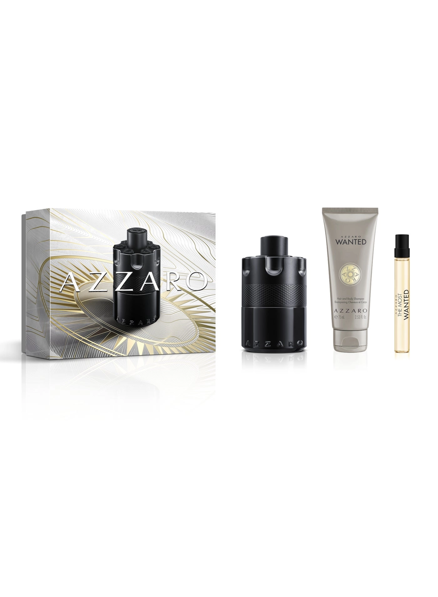 The Most Wanted Intense - Eau de Parfum 100ml 10ml + Wanted Hair and Body Shampoo - 75ml