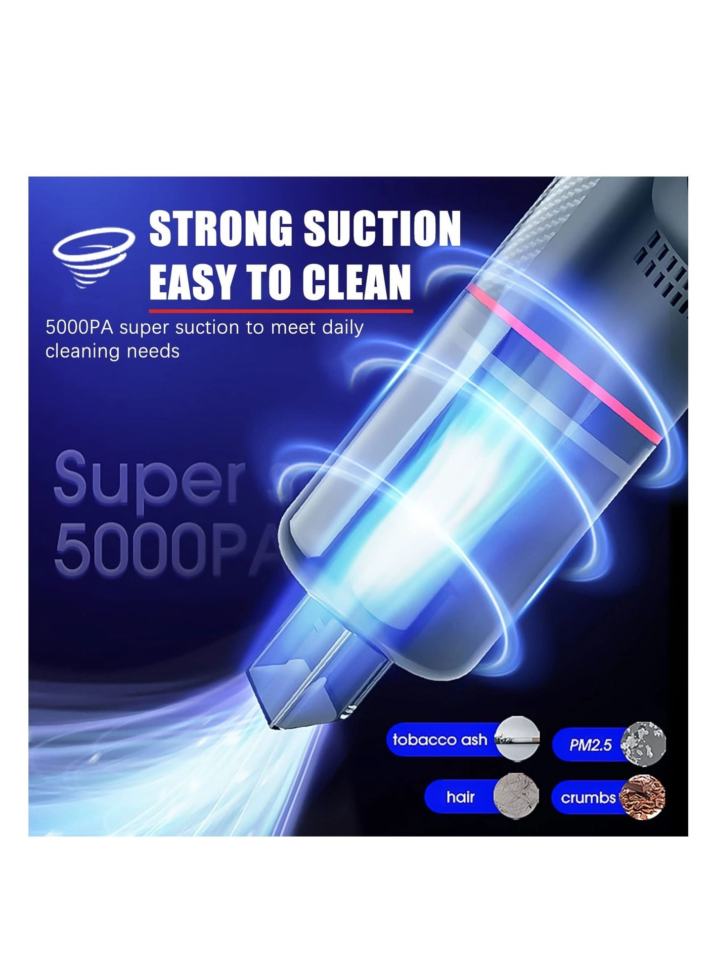 Handheld Car Vacuum Cleaner - 4000mAh