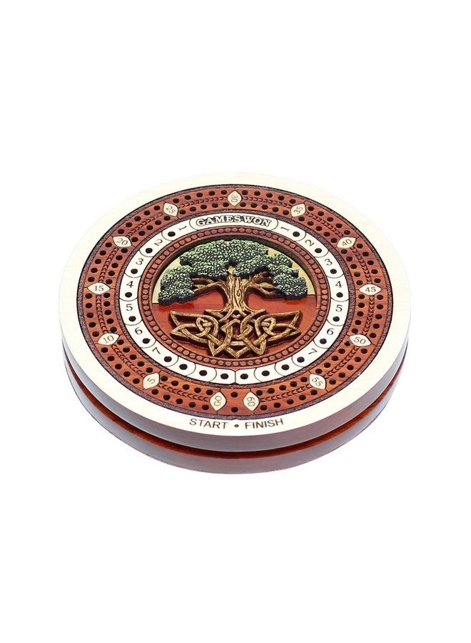 Cribbage Board - 2 Track 60 Points Bloodwood / Maple Wood