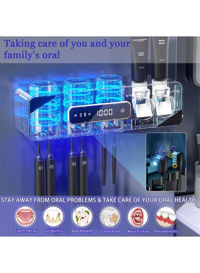YSJ06 - wall-mounted 6 toothbrush slots