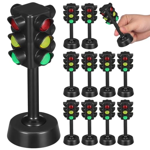 Miniature Toy Traffic Lights - 12 months and up 12 pieces