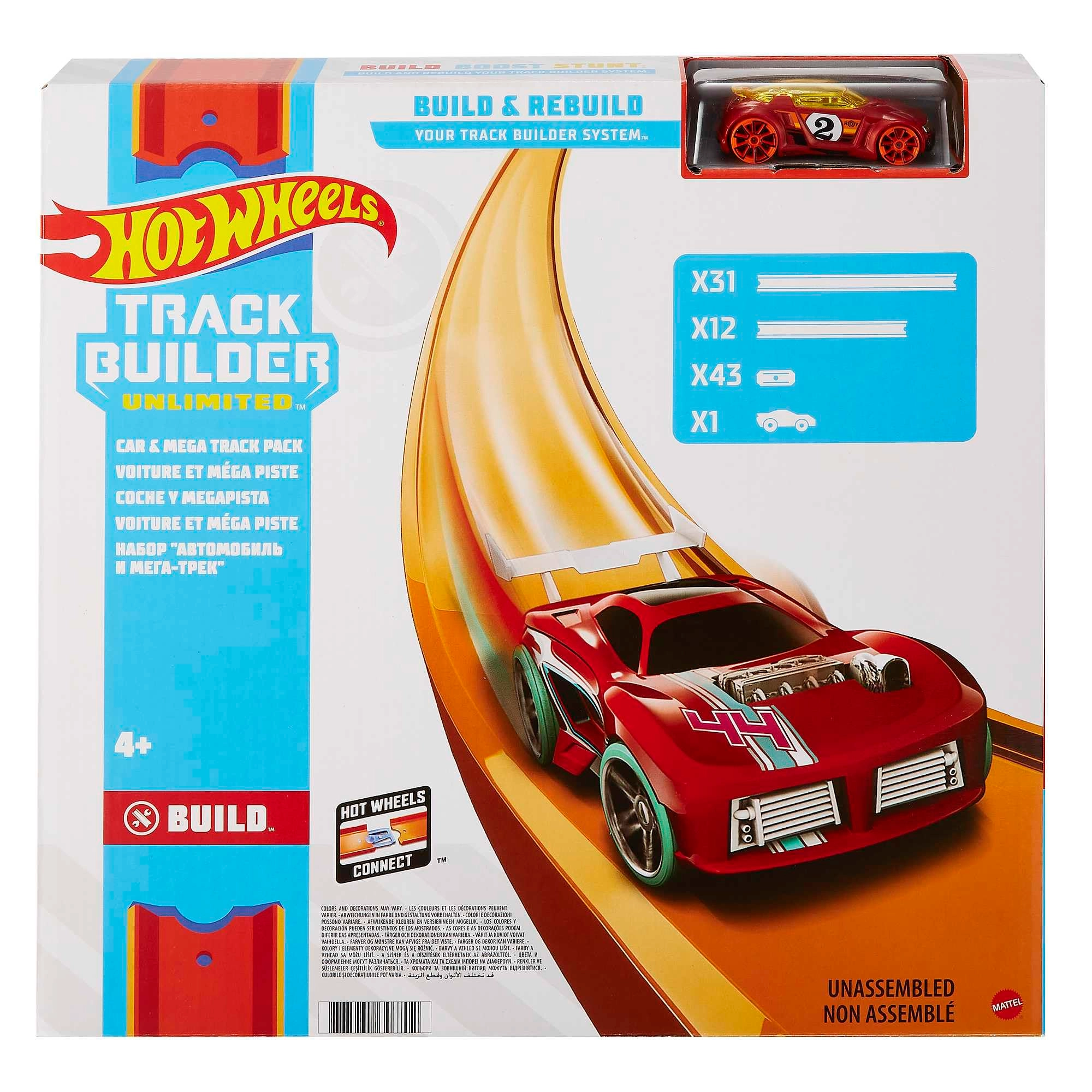 Hot Wheels Mega Track Pack - 1:64 87pcs