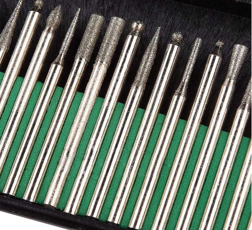 Diamond Burr - Diamond coated 30 Pcs 3mm