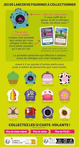 Cats - Flys - Pack of 2 Card Game (French)