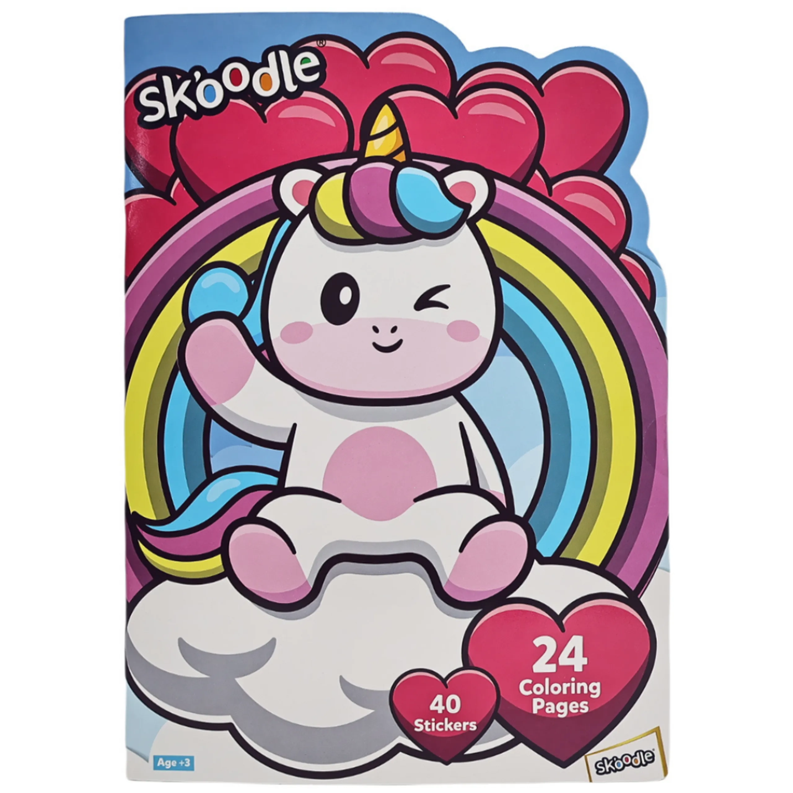 SKOODLE Unicorn Activity Sticker Book Coloring 40 pcs