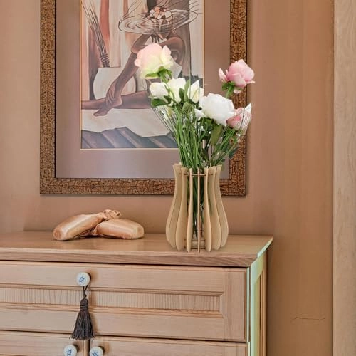 Wooden Vase for Lego Flowers - 1 pcs