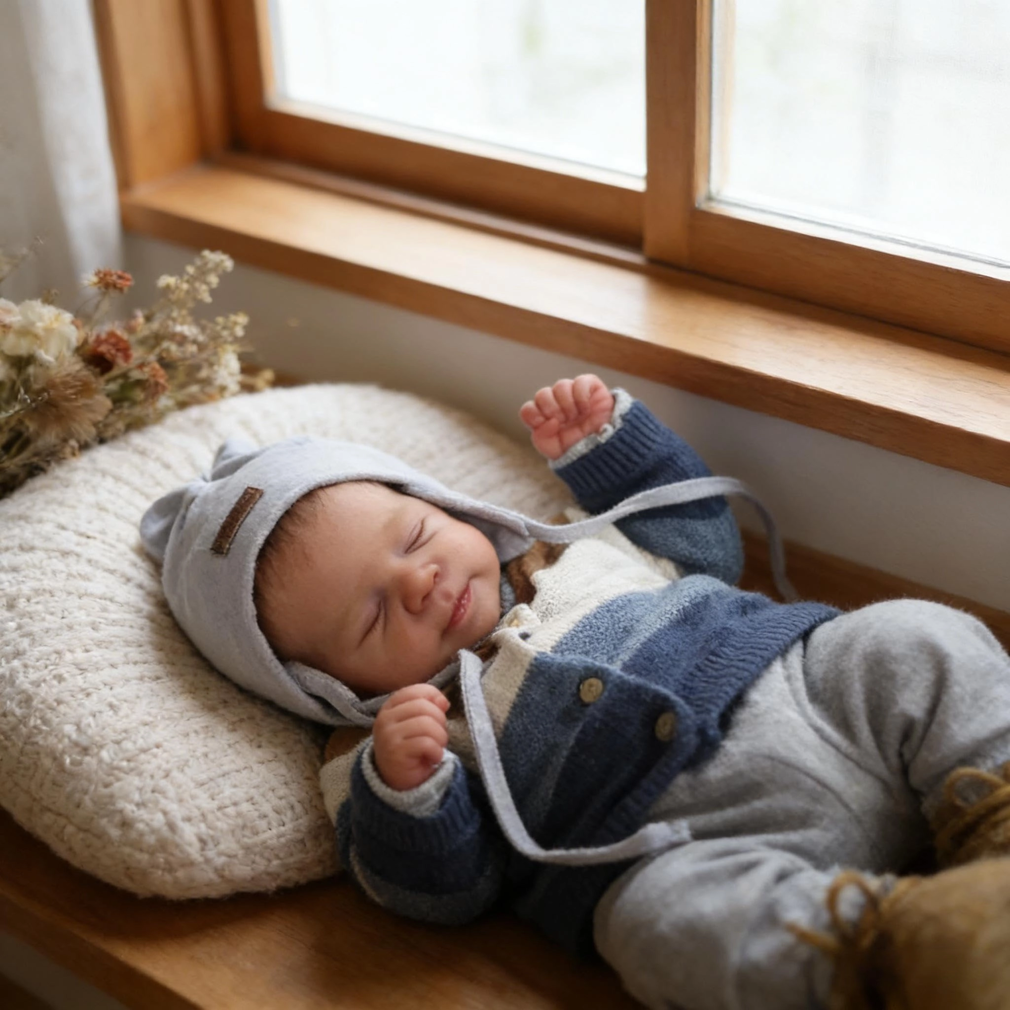 Reborn Baby Doll - 18 Inch Silicone Girl Sleeping Ages 3+