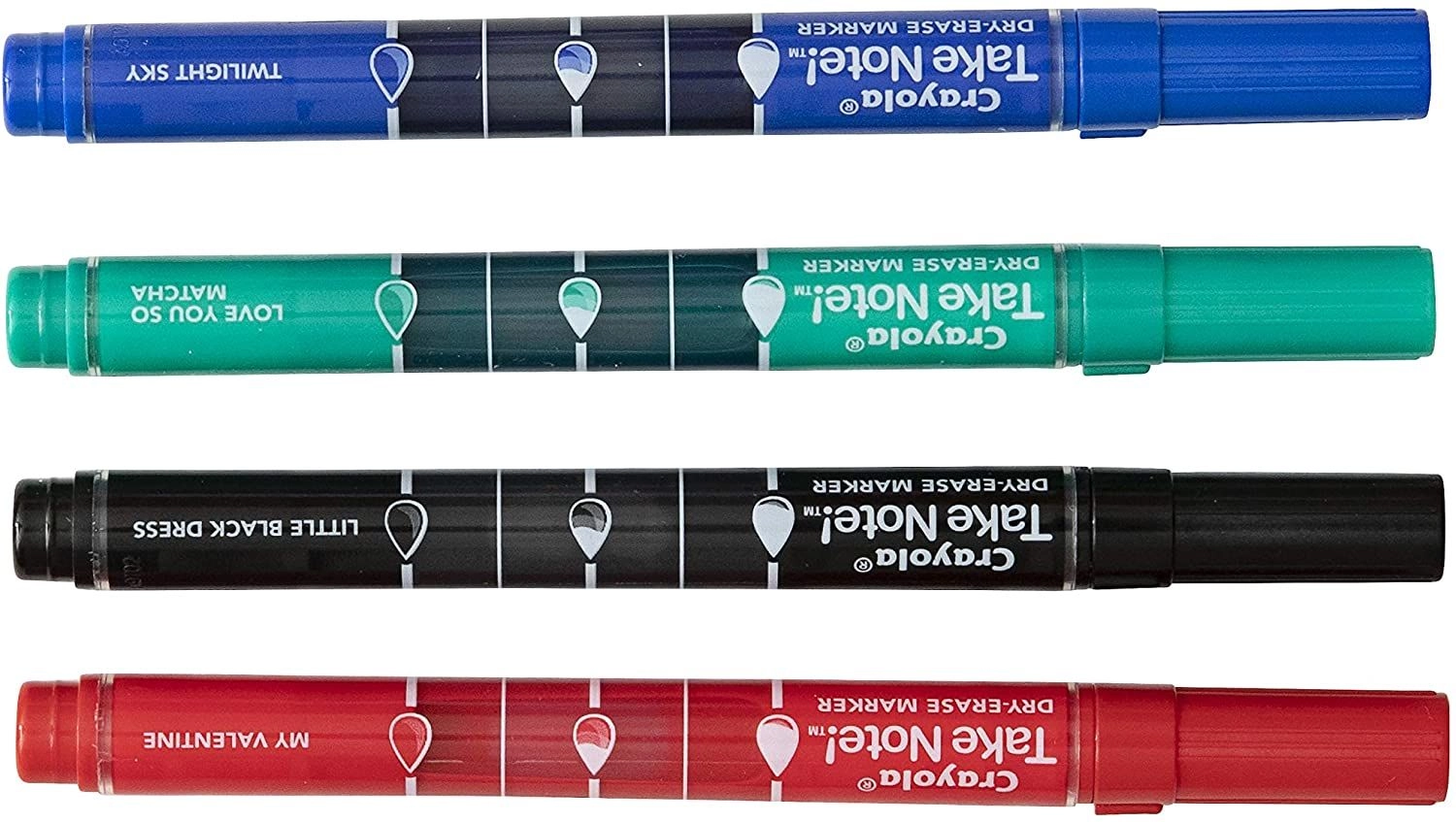 Take Note - Black Blue Red Green Fine line