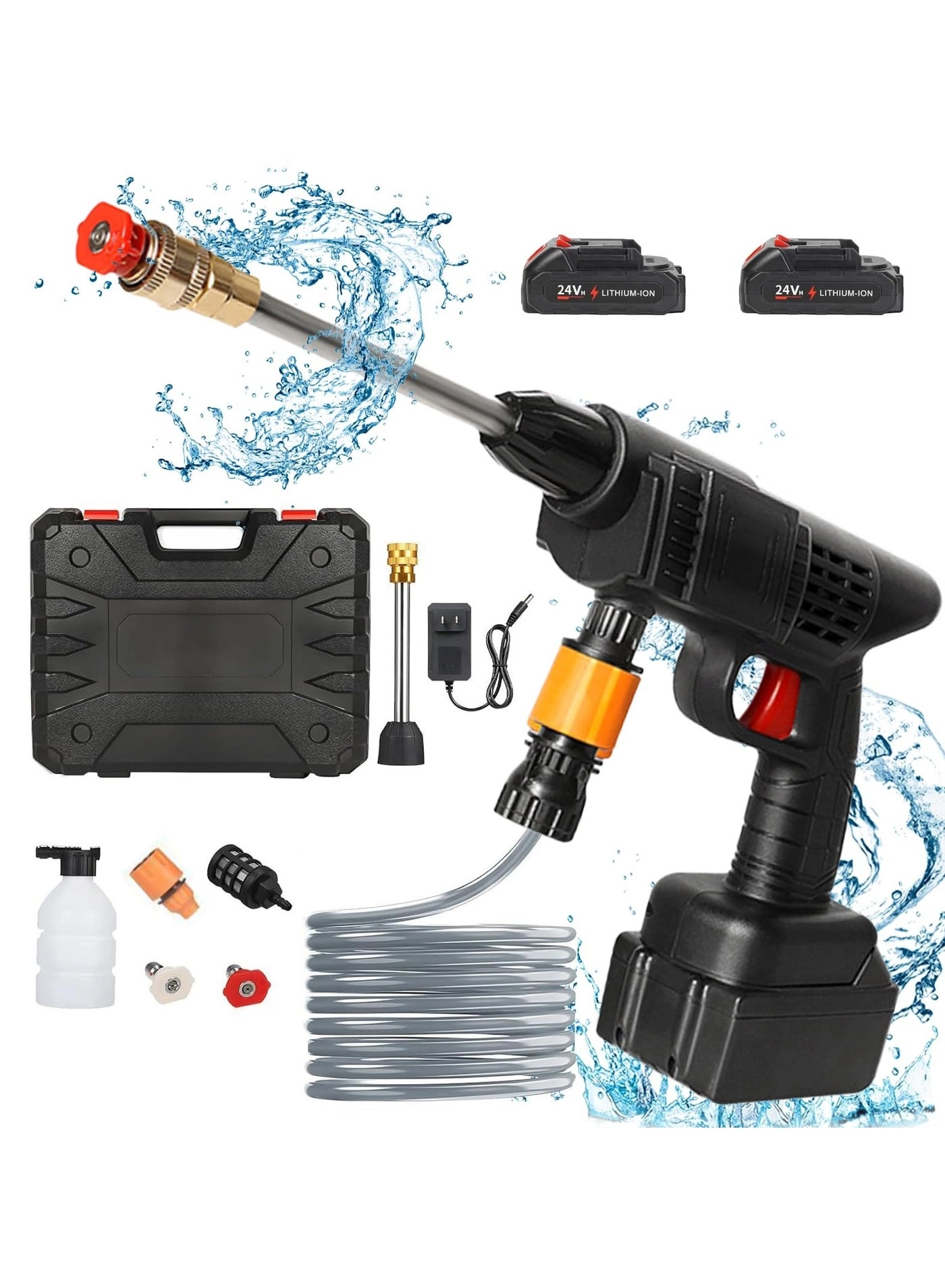 NBB GLOBAL TRADERS PowerWash Duo - 68V Dual Battery 5m Hose