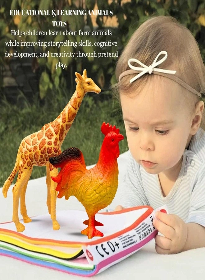 Big Size Realistic Farm Animal Action Figures - 3+ 12PCS