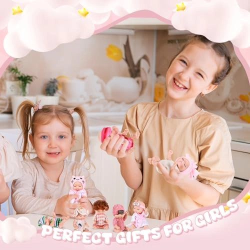 Reborn Baby Doll - 10 Pcs 4 Inch Animal Clothes Ages 3+