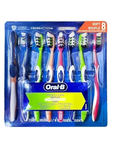 Max Clean Advanced Toothbrush CrossAction - Soft 8-Piece Pack