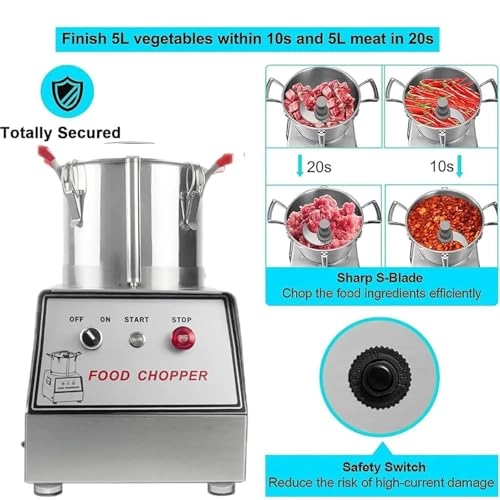 Commercial Food Chopper - 5L/7L/10L/15L