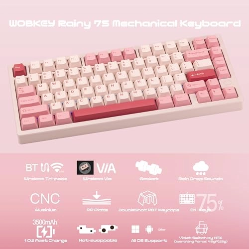 WOBKEY Rainy 75 - QWERTY Wired/Wireless