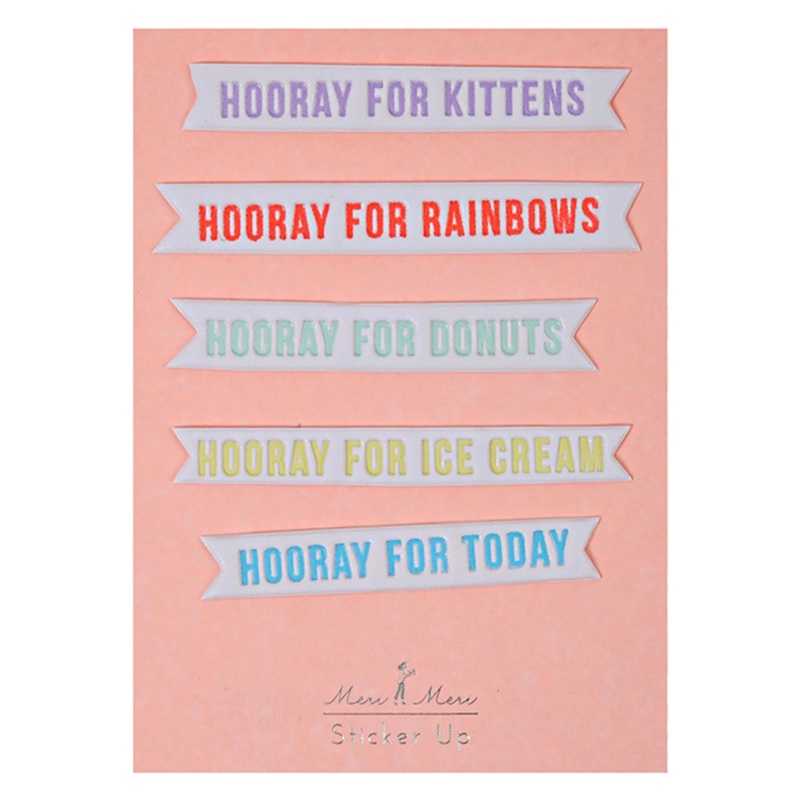 Meri Meri Hooray Phrases Sticker Book 1 pcs