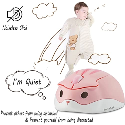 Cute Hamster Shaped Animal Mouse - Wireless