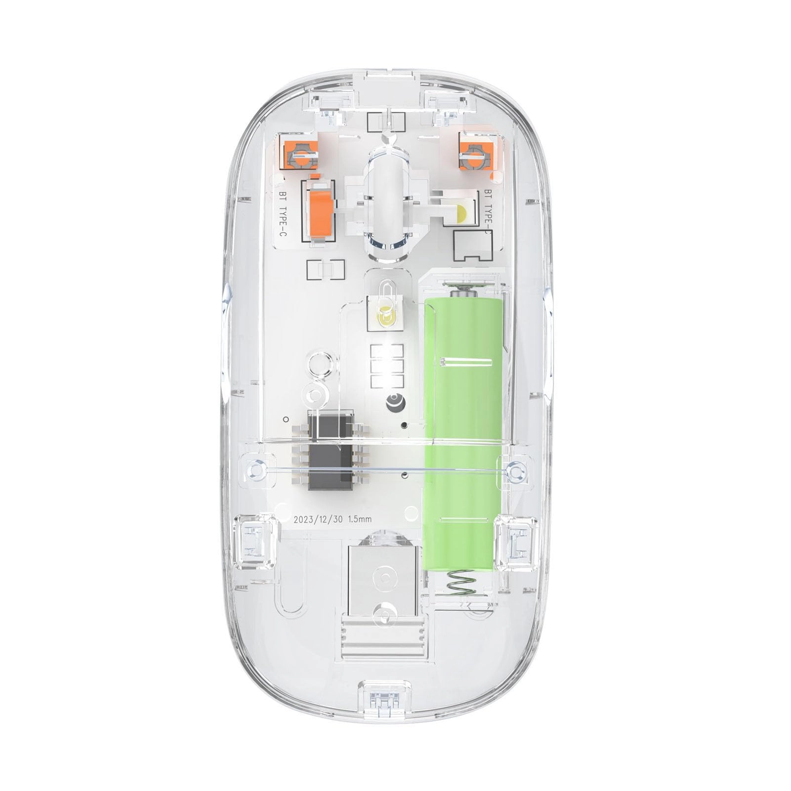 ASHATA Transparent Mouse - 2.4G 5.0