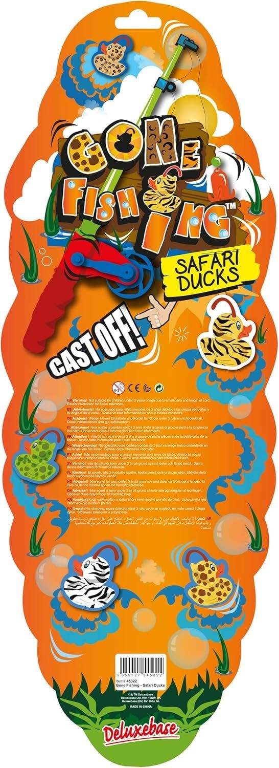 Gone Fishing- Safari Ducks - six safari ducks rod with reel