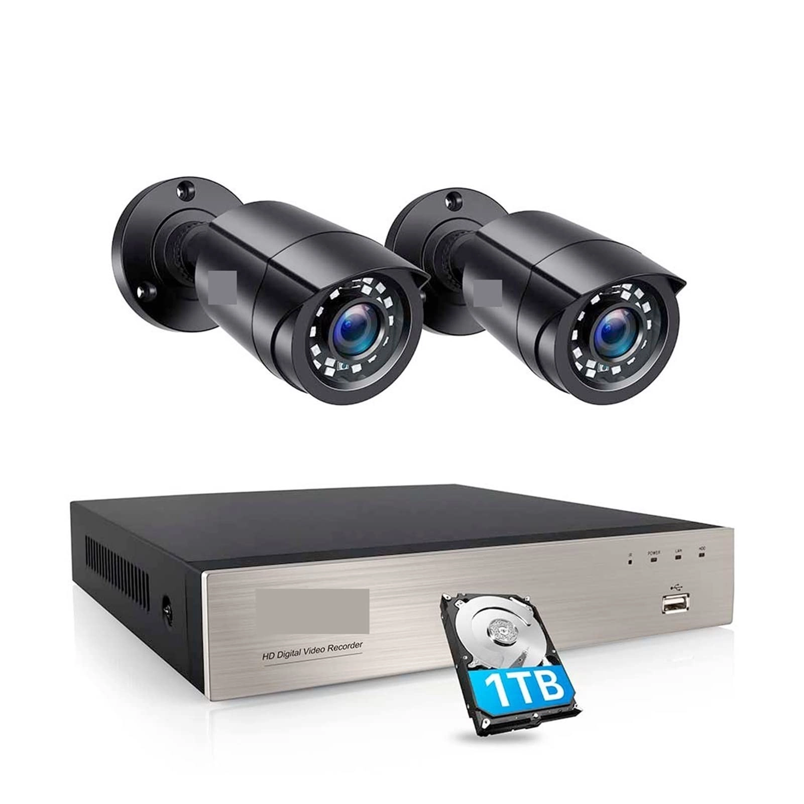 RKYRRKI DVR + Camera - 8PCS 8CH 1080p 2.0MP