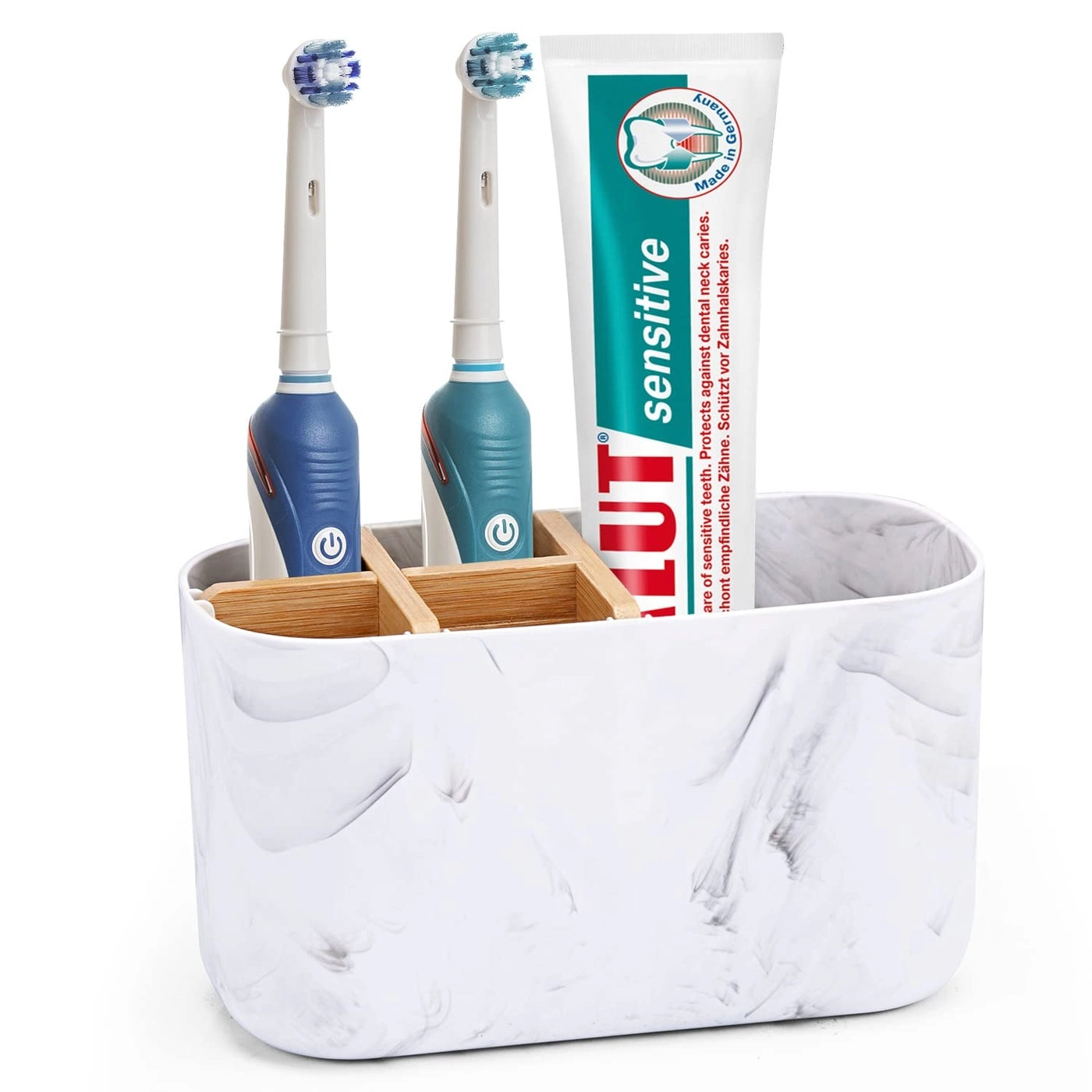 CHONLY Bamboo Toothbrush Holder - Bathroom 5 Slots