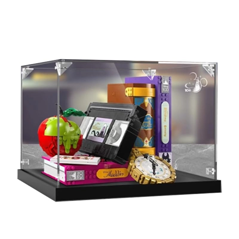 HCAEIOFJ Clear Acrylic Display Case - Black Bottom 43227