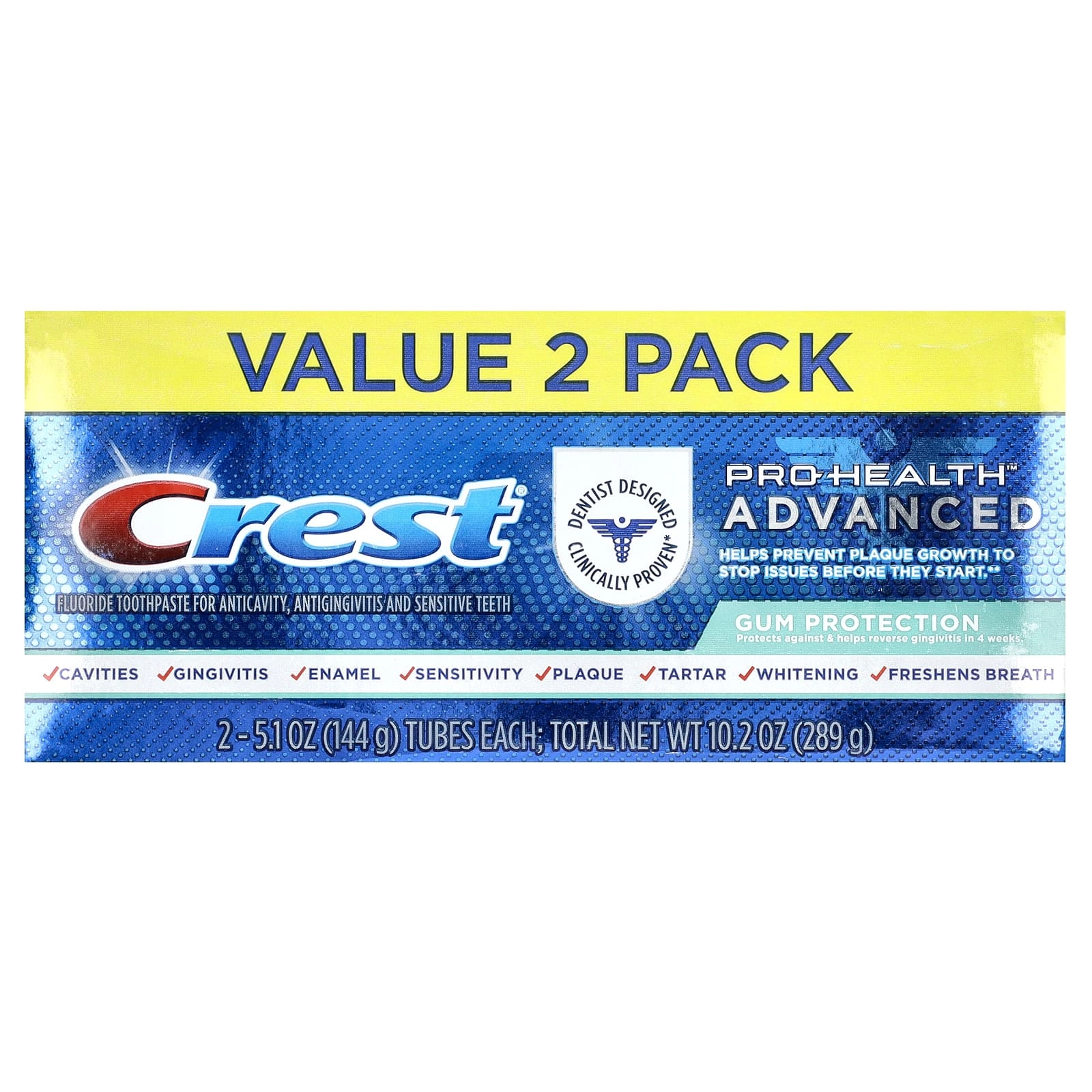 Pro Health Advanced Fluoride Toothpaste 144 g Pack