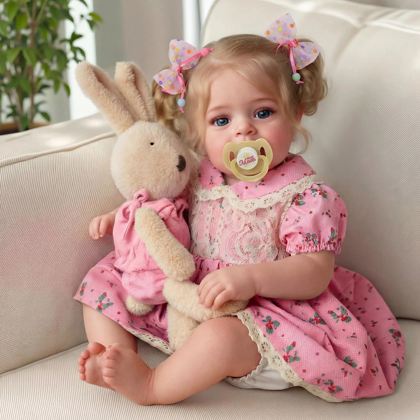 Reborn Baby Doll - 17-Inch Soft Cloth Body Sleeping Ages 3+