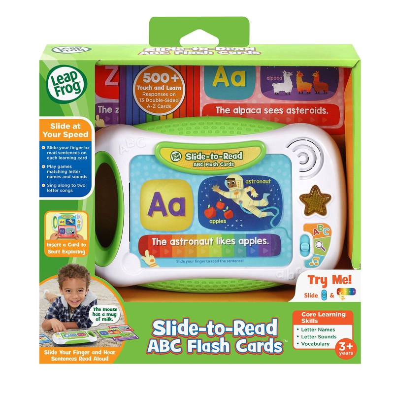 Slide To Read ABC Flash Cards - Suitable for 3 years & above Thirteen