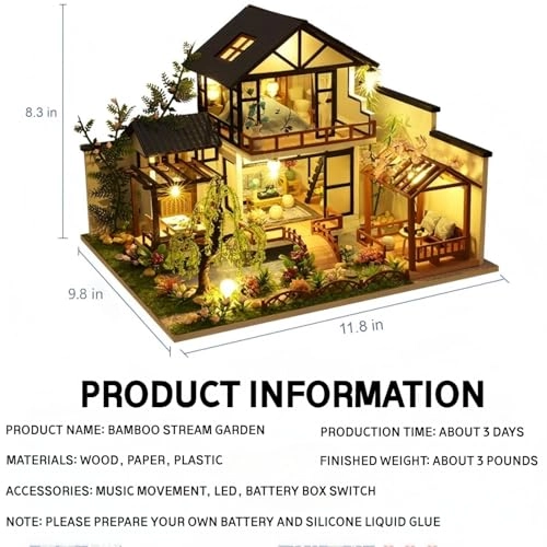 Miniature House Kit - Bamboo Stream Garden