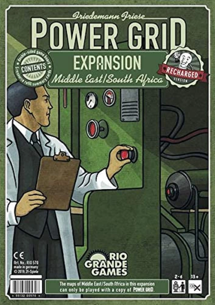 Rio Grande Games Power Grid: Middle East/South Africa Expansion