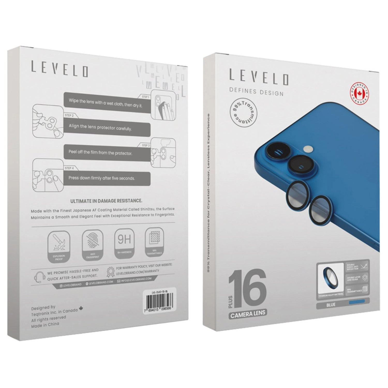 Clear Camera Lens Protector for iPhone 16/16 Plus