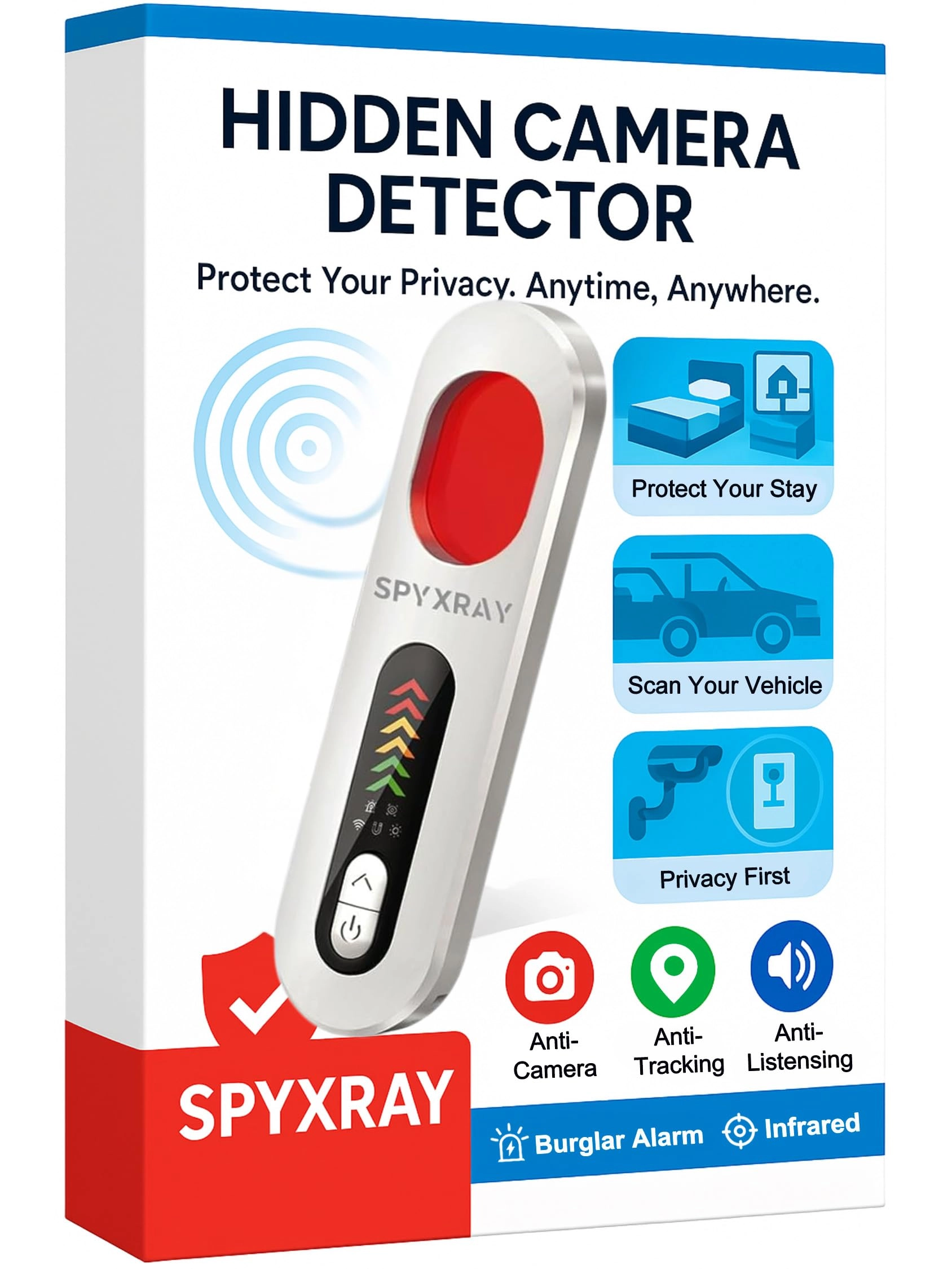SPYXRAY T01-P - 5-in-1 Hidden Camera Detector