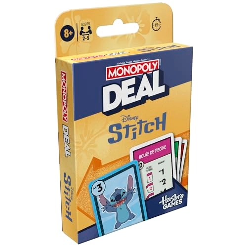 Monopoly Deal: Disney Stitch - Card Game (French)