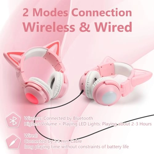 Cat Ear Bluetooth Headphones Wireless Headphone