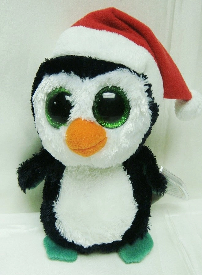 TY Igloo the Penguin Beanie Boo-Mint 15.24 cm Santa Hat Mint Tags