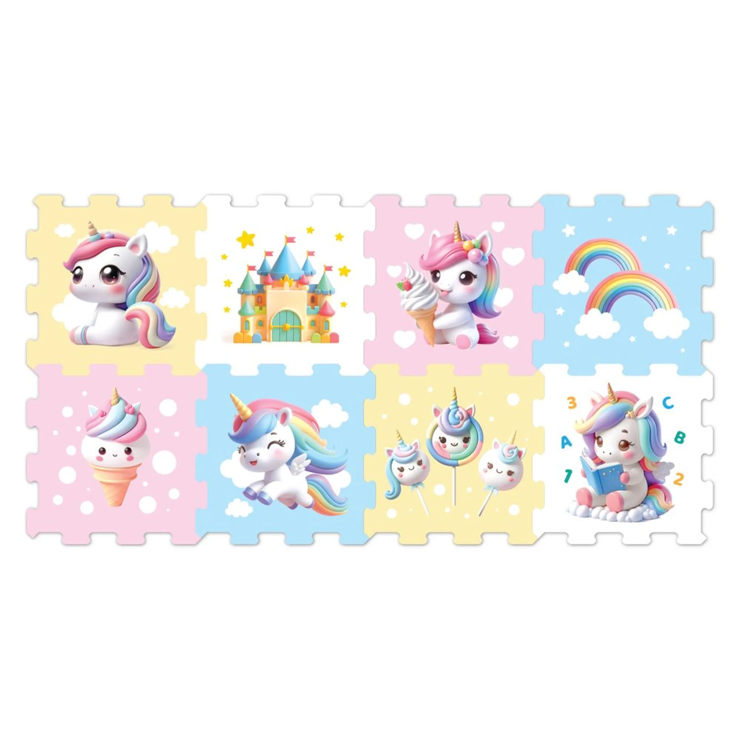 Sunta Printed Puzzle Play Mat - Little Unicorn Suitable for 10 months & above
