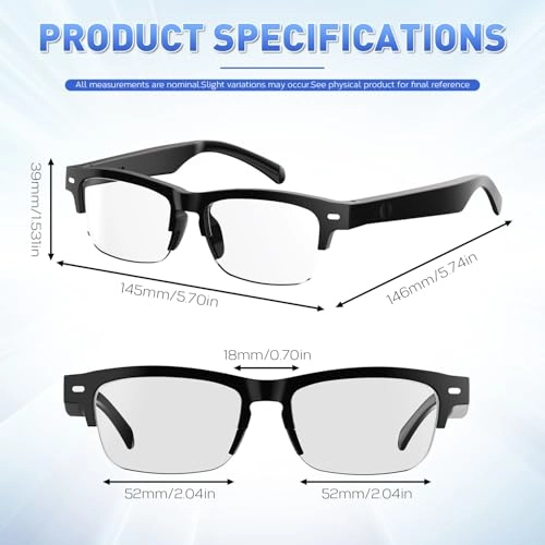 Smart Glasses - Half-Frame Bluetooth