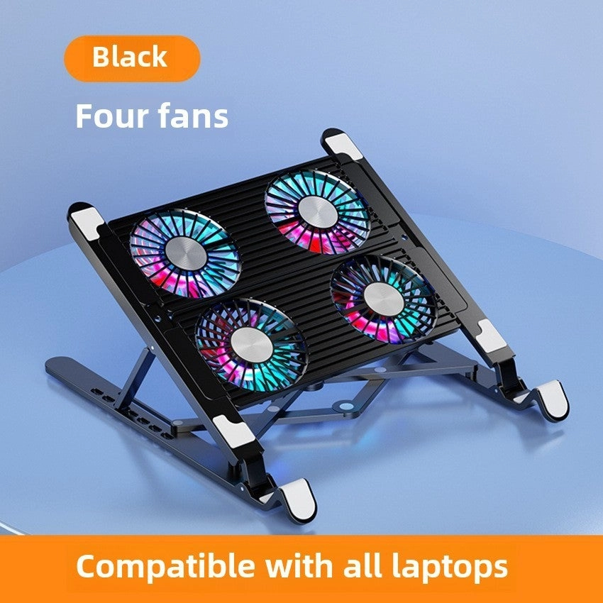 Laptop Stand - Foldable Four fan Aluminum alloy