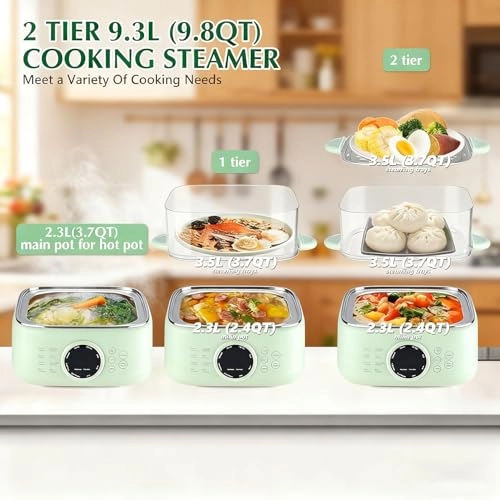 Electric Food Steamer - 9.3L