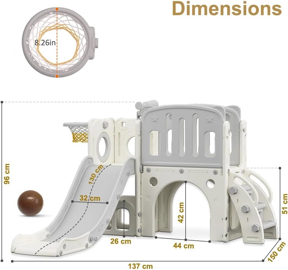 Boat Play House - Activity Slide Basketball