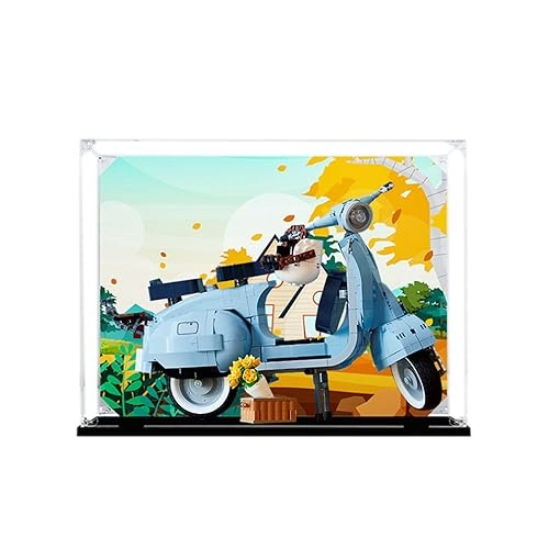 Acrylic Display Case - Lego Icons Vespa 125 Scooter Model Building Kit 10298