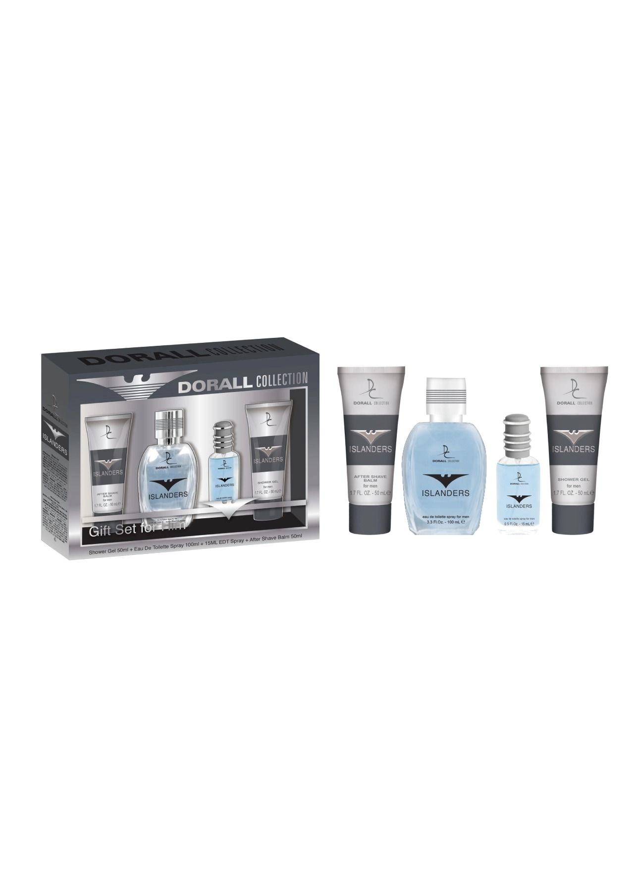 Dorall Collection Islanders Eau de Toilette + Islanders Shower Gel + Islanders After Shave - Eau De Toilette 4 piece(s)