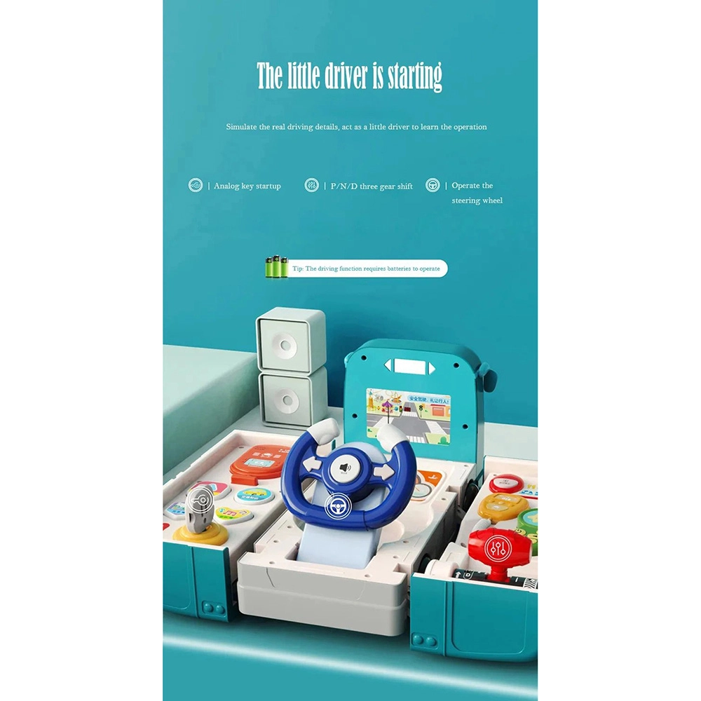 Musical Convertible School Bus Toy - Suitable for 3 years and above