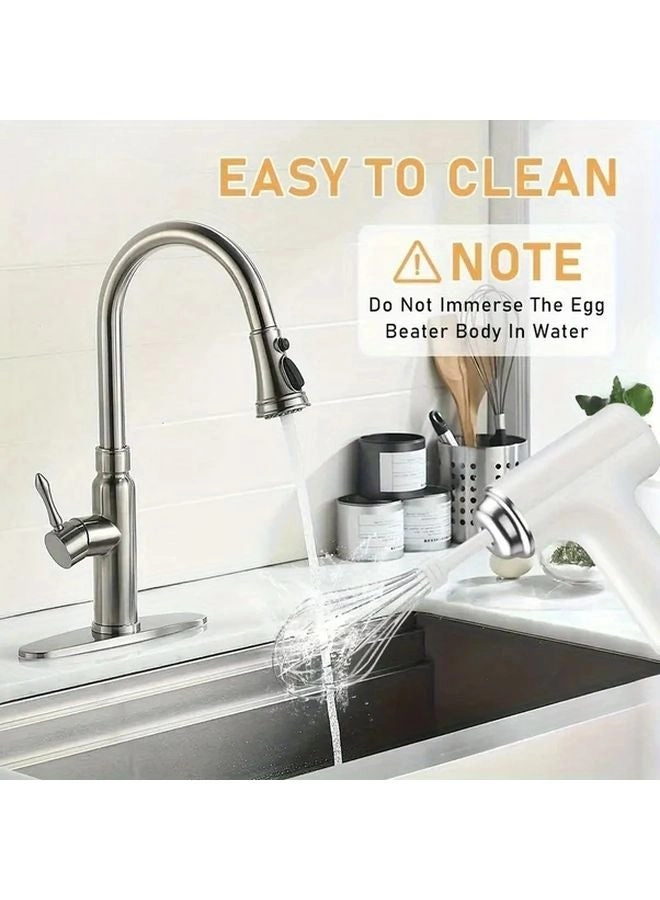 Handheld Cream Mixer - USB Rechargeable 3-Speed 2-in-1