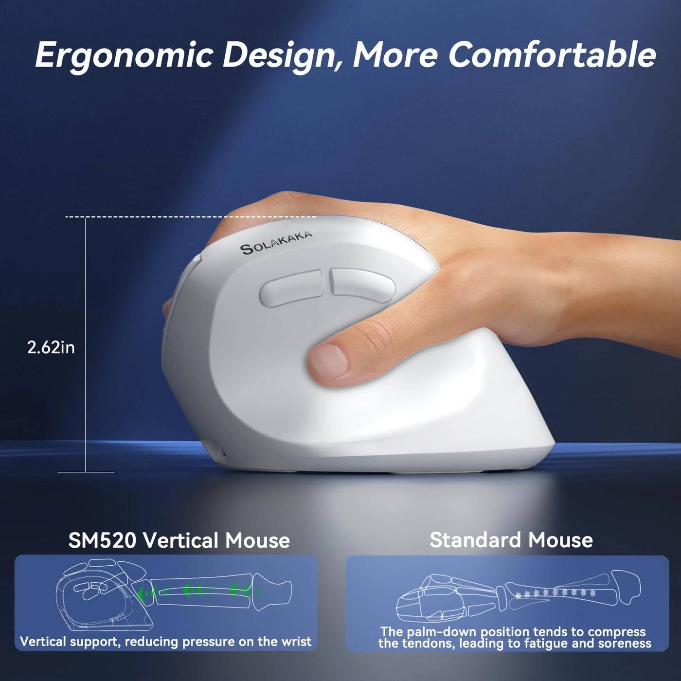 SM520 Mouse - 2.4GHz Wireless Bluetooth USB